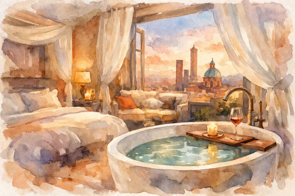 Suite con vasca in camera a Bologna